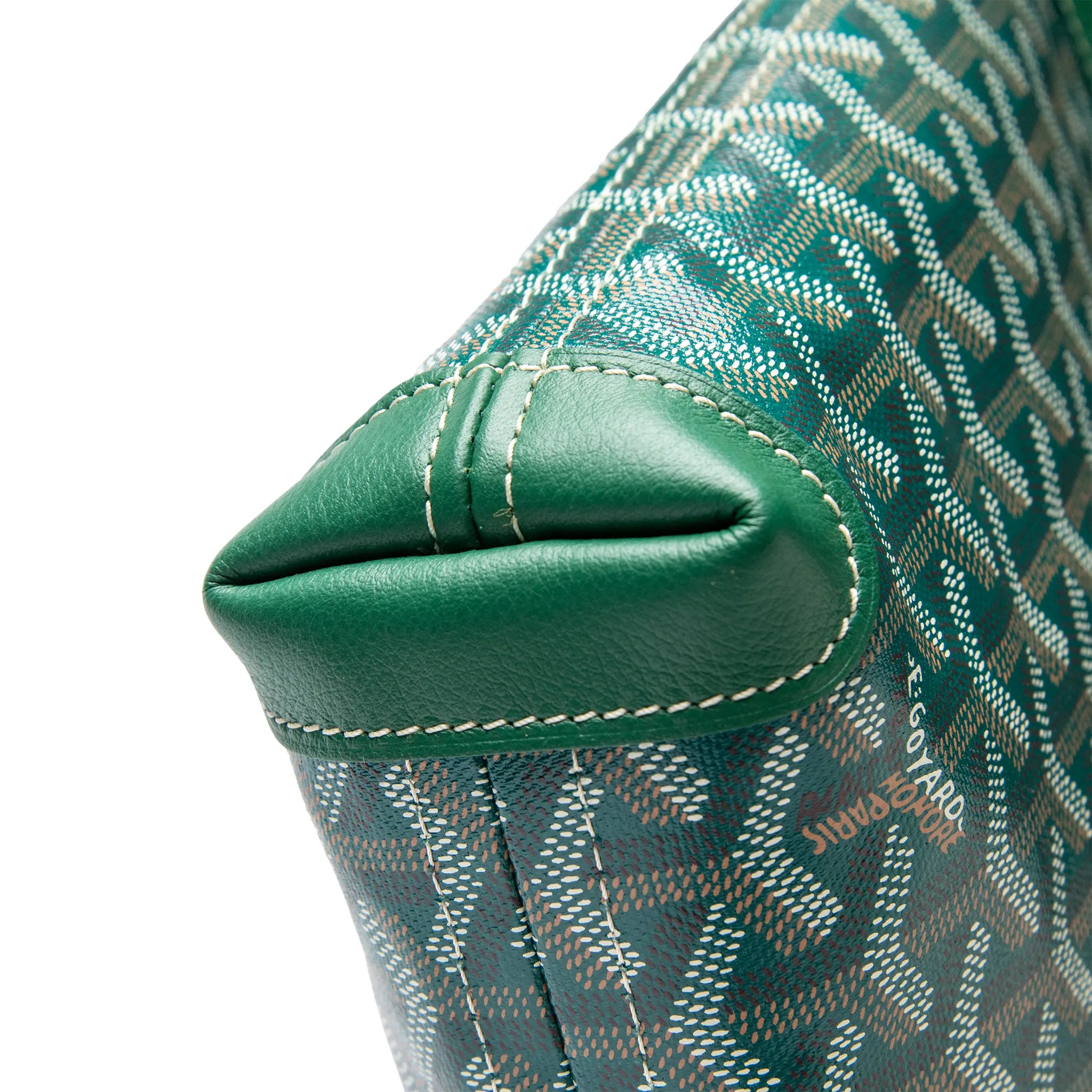Detailed View of Goyard Conti Green Pouch CONTIPPMLTY09CL09P